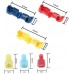 120 stuks T-Aftakverbinder en platte connector snelverbinder kit voor snelle verbindingskabel set (rood, blauw, geel)